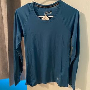 NWT Smartwool Merino 150 Base Layer - Size Small, Light Marlin Blue